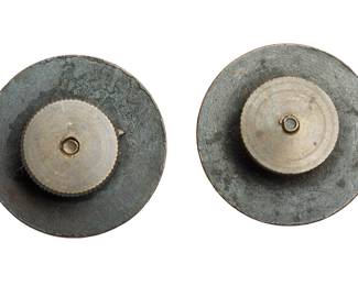 Pair of Vintage US Marine Corps EGA Bronze Uniform Collar Disc Set, Circa WWII Era