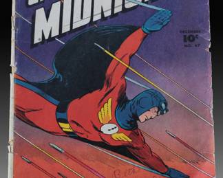 Captain Midnight #47 (Fawcett, 1946) Golden Age - Low Grade, Flying Dinosaur Story