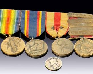 WWI & China Marine Named USMC Medal Group - James D. Connolly, 6 Enlistments