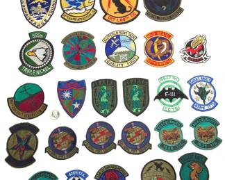Large Vietnam & Cold War USAF Patch Collection (26 pcs) - Wild Weasel, Jolly Green, Fighter & Recon Squadrons