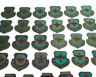 Vintage Collection of 41 U.S. Military Airlift Command Patches - MAC, USAF, Air Training Command, Vietnam Era