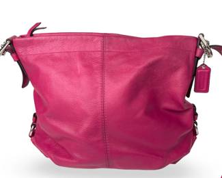 Coach Kristin Leather Shoulder Bag in Magenta (F15064)