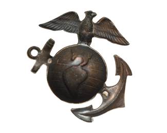 Vintage US Marine Corps EGA Enlisted Man's Cap Insignia - WWII Era Sweetheart Jewelry