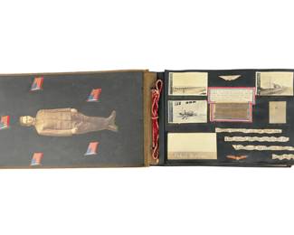Exceptional WWI 35th Division Soldier's Photo Album & Archive, Sgt. Robert Franke, 110th Ammunition Train, Meuse-Argonne, ID'd FWD Trucks, Ephemera