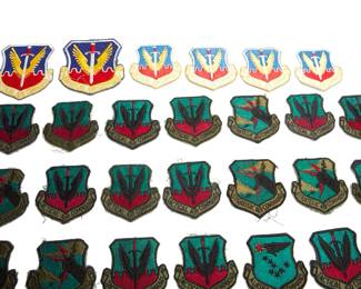 Collection of 31 Vintage US Air Force Tactical Air Command & Alaskan Air Command Patches - Cold War Era