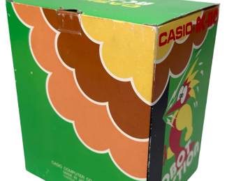 Vintage 1980s Casio AC-110 Robot Action Woodpecker Alarm Clock - CIB / New Old Stock