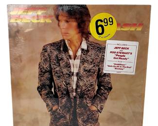 Jeff Beck Flash Vinyl LP 1985 Epic Records, Rod Stewart, Gets Us All in the End
