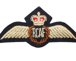 WWII Royal Canadian Air Force (RCAF) Pilot Wing Badge - King George VI Era