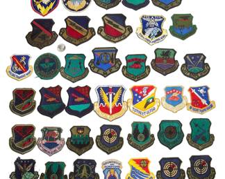Collection of 38 Vintage US Air Force Patches - Strategic Air Command, Tactical Air Command, Training Wings, and More!