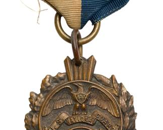 Rare 1916 Mexican Border Service Medal, Massachusetts National Guard, Boston City Award, Mayor James M. Curley