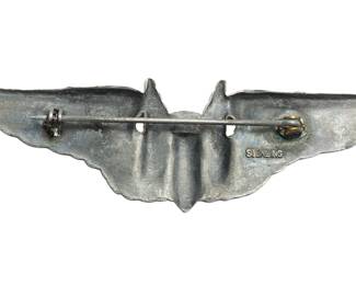 WWII US Army Air Forces Bombardier Sterling Silver Wings - A Piece of Aviation History