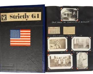 WWII US Army Air Forces Photo Album Amarillo Army Airfield Texas Airplane Mechanic Training Graduation Photos Documents
