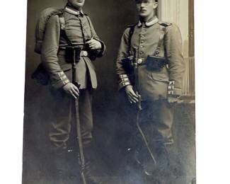 RARE 1914 WWI German Postcard Leib-Grenadier RPPC - Feldpost to USA - "Race to the Sea"