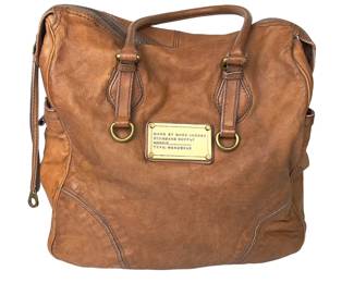 Marc by Marc Jacobs Standard Supply Type Workwear Leather Satchel Bag Brown Monogram