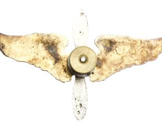 WWI US Army Air Service Observer Pilot Wing Propeller Sweetheart Badge Aviation Insignia