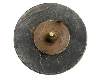 Authentic WWI US Army "30 F" Blackened Bronze Infantry Collar Disk - Company F, 30th Infantry Regiment - Military Collectible