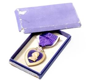 Historic 1932 First-Issue Named WWI Purple Heart - 82nd Division, Cased & Numbered