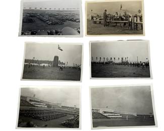 Original WWII German Photo Lot (10) Nuremberg Rally Zeppelinfeld Stadium Hitler Youth