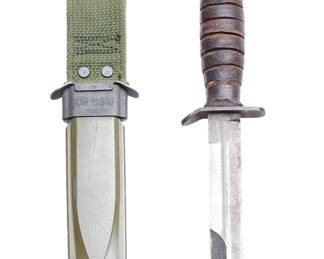 WWII US M3 Trench Knife with M8A1 Scabbard - Imperial Mfg. - Fighting Knife Bayonet