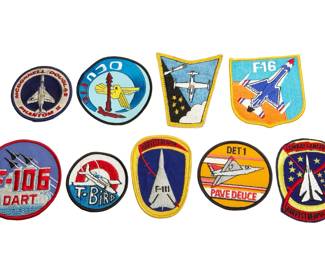 Vintage US Air Force Patch Collection - F-16, F-106, F-111, T-38, Phantom II, and More - Cold War Era Aviation Memorabilia