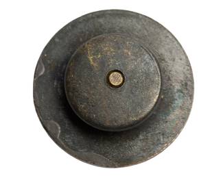 Authentic WWI US Army 55th Infantry Regiment Company H Collar Disc - Crossed Rifles Doughboy Insignia