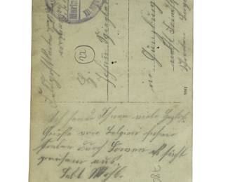 WWI German RPPC Postcard 1916, II. Seebataillon Soldier, Marine-Feldpost Flanders, Pickelhaube, Jever Address