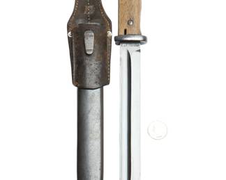 RARE MATCHING NUMBERS WWII German K98 Bayonet & Scabbard - E.u.F. Hörster 1938 - WaA253