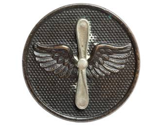 WW1 Era U.S. Army Air Service Enlisted Collar Disc Insignia 1921-1926 Screw-back