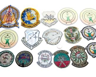 US Air Force Patch Collection (16 pcs) - Vietnam & Cold War Era - F100 Jet Engine & Fighter Maintenance Squadrons