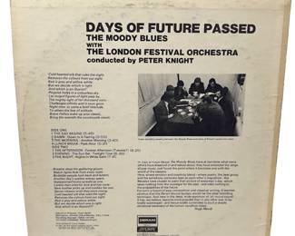 The Moody Blues *Days of Future Passed* LP Original US Pressing Deram DES 18012 Stereo Psych Rock