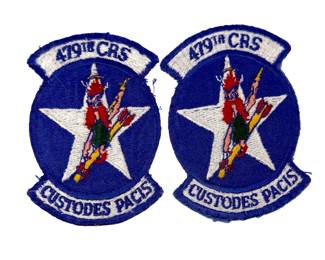 Lot of 2 Vintage Vietnam Era USAF 479th CRS F-4 Phantom Squadron Patches