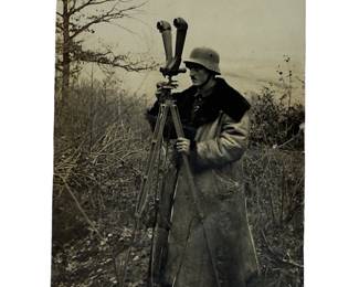 WWI German Postcard Artillery Scherenfernrohr Observer RPPC, Dated July 1918, Identified Soldier