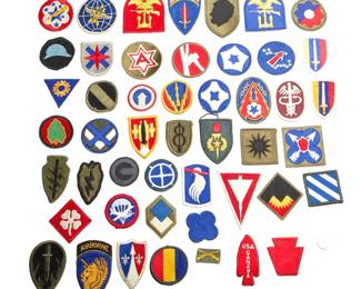 Huge Collection of 45+ WWII US Army Patches ft. First Special Service Force (FSSF) & Famous Divisions