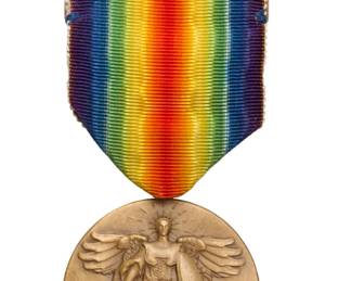 WWI Victory Medal with Ribbon & Ribbon Bar - Allied Nations - The Great War for Civilization