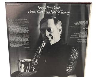 Boots Randolph Plays the Great Hits of Today LP Vinyl Record KZ 31908 Monument Records Saxophone Jazz 1972