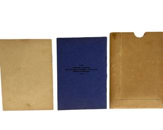 WWII German Jungsturm Deutsches Jungendkorps Membership Booklets & Envelope Herbert Gierke Hamburg 1930s