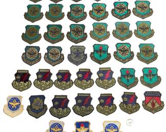 Vintage Collection of 41 U.S. Military Airlift Command Patches - MAC, USAF, Air Training Command, Vietnam Era