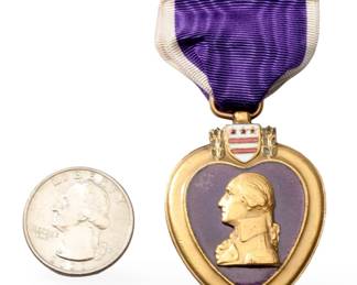Historic 1932 First-Issue Named WWI Purple Heart - 82nd Division, Cased & Numbered