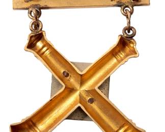 WWI U.S. Army Coast Artillery Corps Named Expert Gunner Badge - 77th Co.