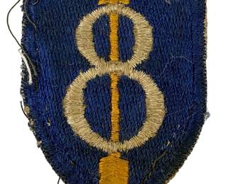 Original WWII US Army 8th Infantry "Pathfinder" Division Patch - Hürtgen Forest Veteran
