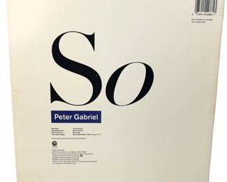 Peter Gabriel - So LP 1986 US First Pressing - Geffen GHS 24088 - Specialty Pressing