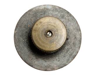 Rare WWI US Army Field Artillery Collar Disc - 329th Regiment Battery D - Crossed Cannons Doughboy Insignia