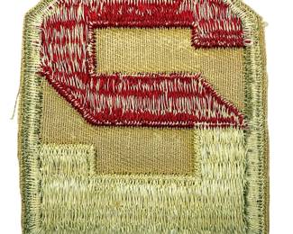 Original WWII 2nd Army Infantry Division Patch | US Army SSI | D-Day & Battle of the Bulge Veteran