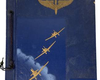 WWII US Army Air Forces Photo Album Amarillo Army Airfield Texas Airplane Mechanic Training Graduation Photos Documents