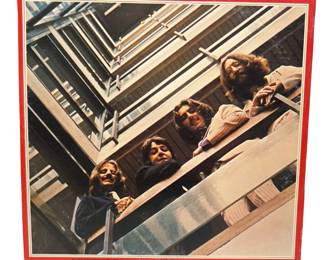 The Beatles 1962-1966 "Red Album" Double LP Vinyl Record Set with Poster
