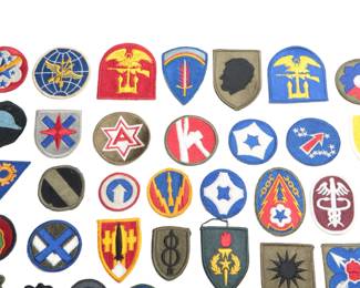Huge Collection of 45+ WWII US Army Patches ft. First Special Service Force (FSSF) & Famous Divisions