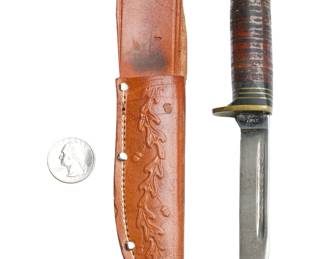 Vintage Vietnam-Era CAMILLUS N.Y. USA Model 1007 Hunting Knife w/ Sheath