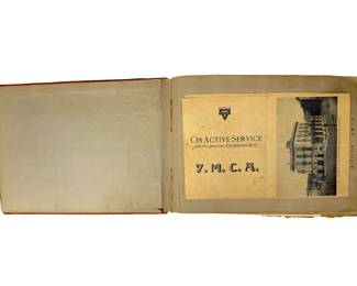 WWI Photo Album 77th Division Soldier Richard F Schultze Camp Upton France Documents Newspaper Clippings