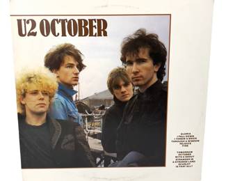 U2 October Vinyl LP Album, 1981 Island Records, First US Pressing