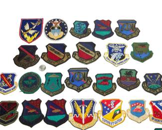 Collection of 38 Vintage US Air Force Patches - Strategic Air Command, Tactical Air Command, Training Wings, and More!